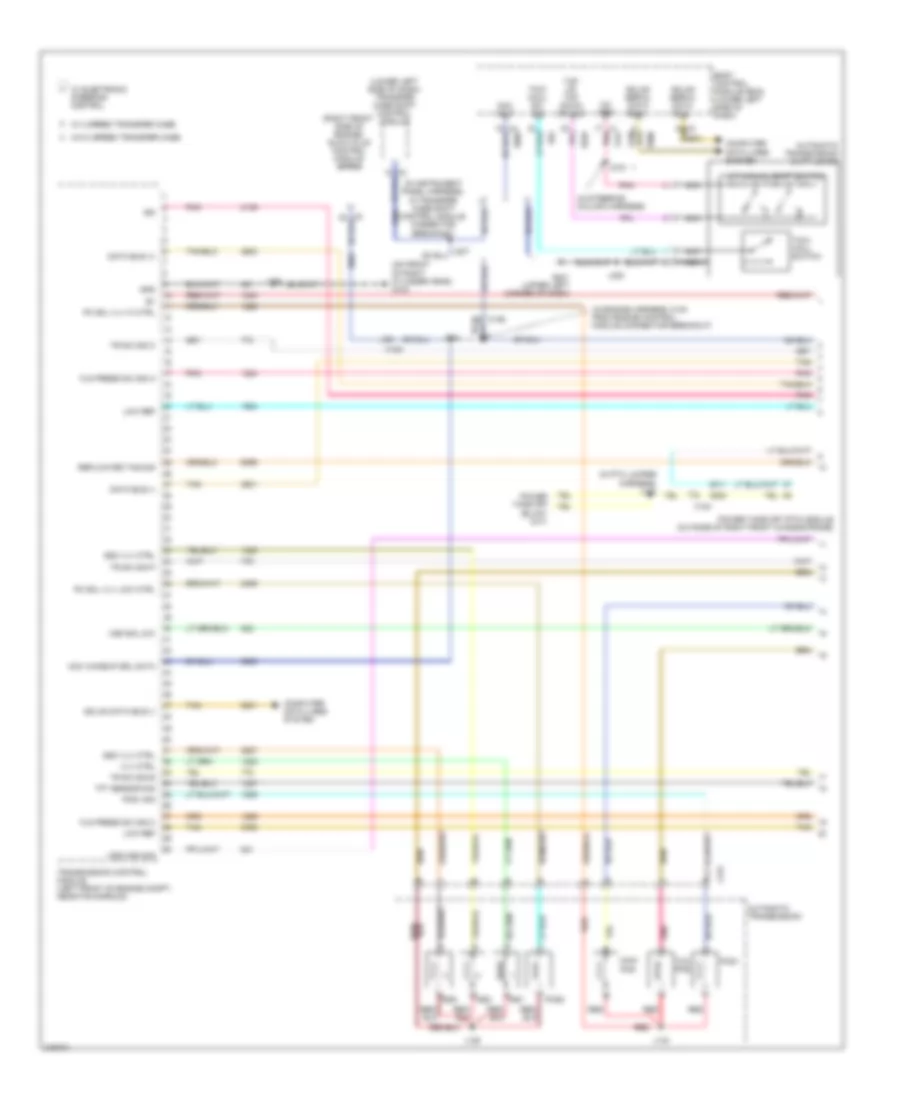 6.6L VIN L, AT Wiring Diagram (1 of 2) for Chevrolet Cab  Chassis Silverado 3500 HD 2011