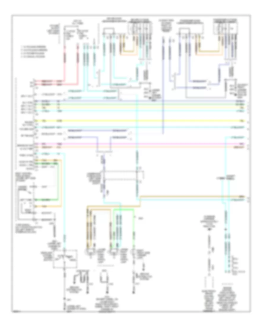 Exterior Lamps Wiring Diagram (1 of 3) for Chevrolet Cab  Chassis Silverado 3500 HD 2011