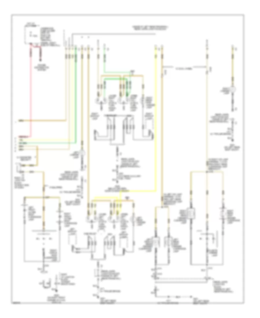 Exterior Lamps Wiring Diagram (3 of 3) for Chevrolet Cab  Chassis Silverado 3500 HD 2011