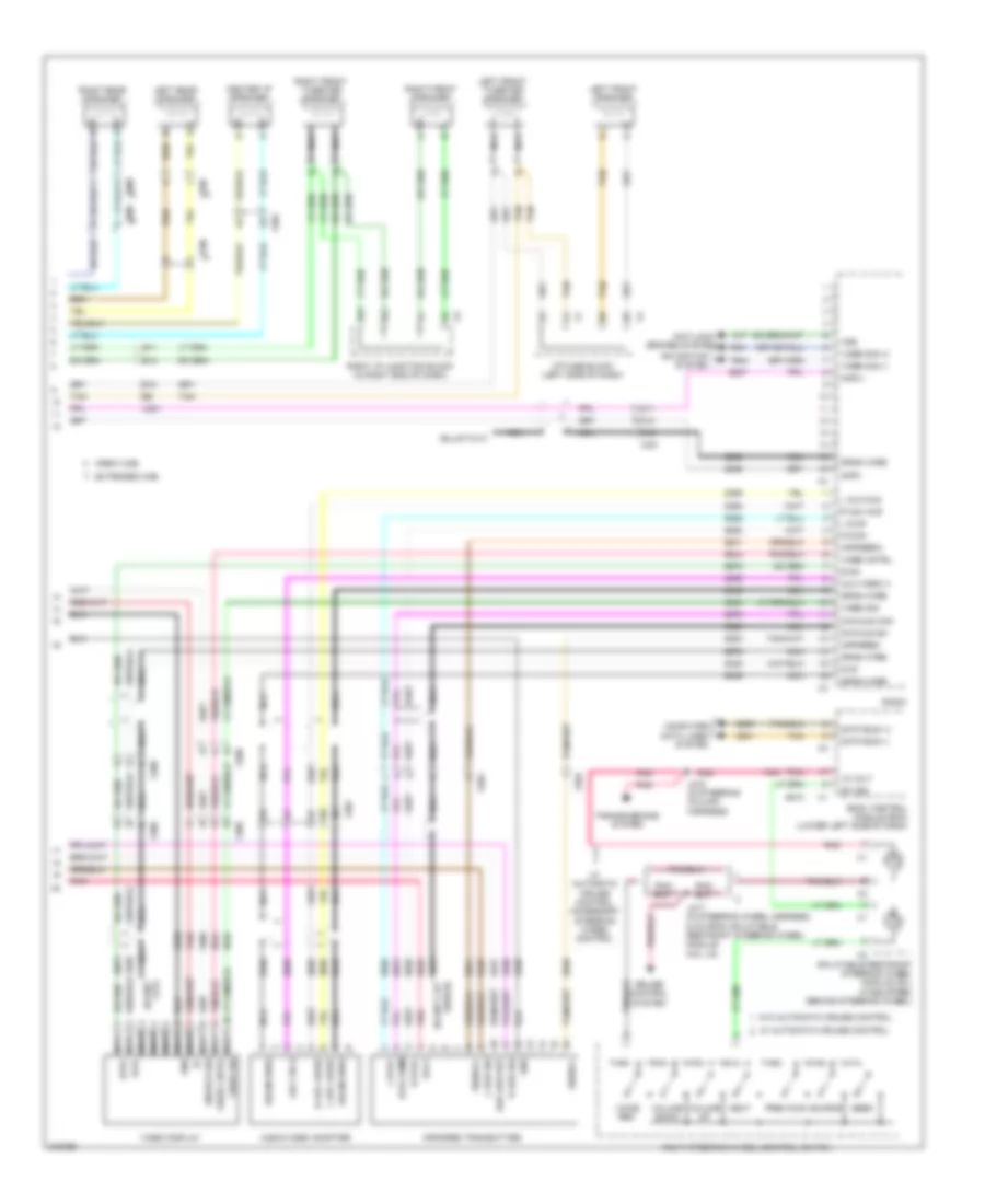 Navigation Wiring Diagram, with Y91  with UQA (3 of 3) for Chevrolet Cab  Chassis Silverado 3500 HD 2011