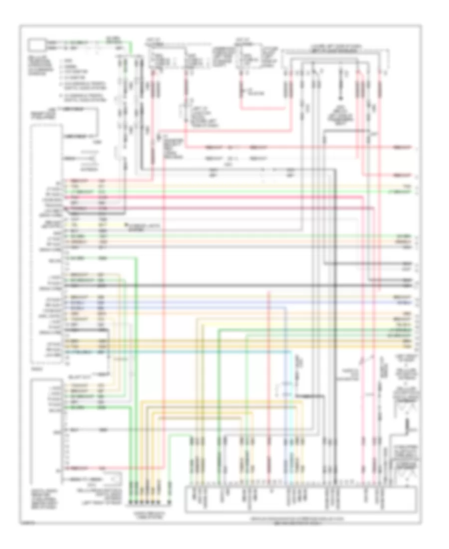 Navigation Wiring Diagram, without Y91  with UQA (1 of 3) for Chevrolet Cab  Chassis Silverado 3500 HD 2011
