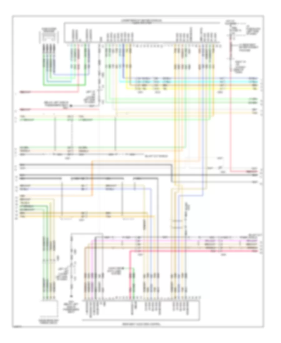 Navigation Wiring Diagram, without Y91  with UQA (2 of 3) for Chevrolet Cab  Chassis Silverado 3500 HD 2011