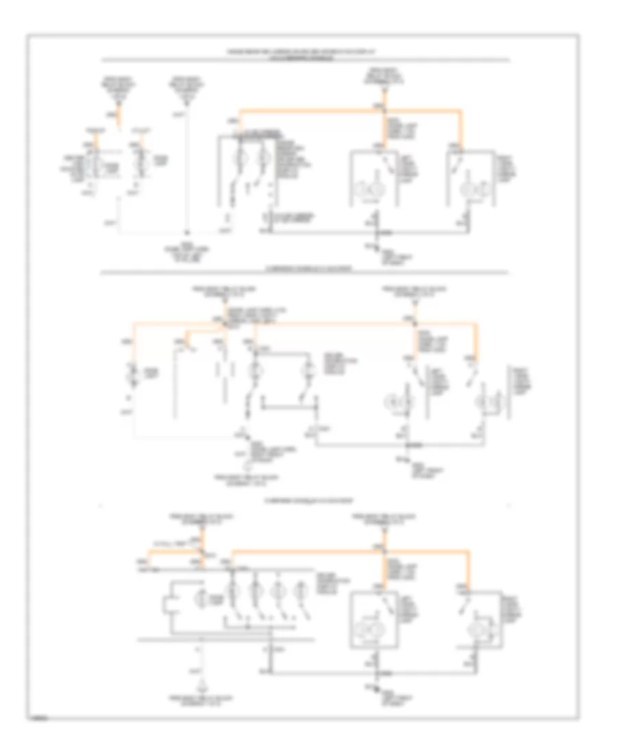 Courtesy Lamps Wiring Diagram (2 of 2) for Chevrolet Blazer 2004