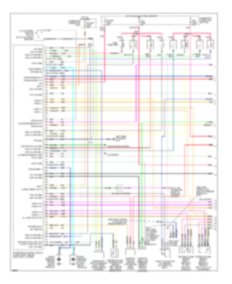 5.7L VIN G, Engine Performance Wiring Diagrams (1 of 4) for Chevrolet Camaro 2002