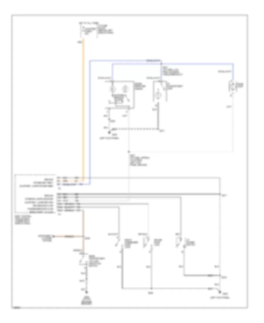 Courtesy Lamps Wiring Diagram Coupe for Chevrolet Camaro 2002