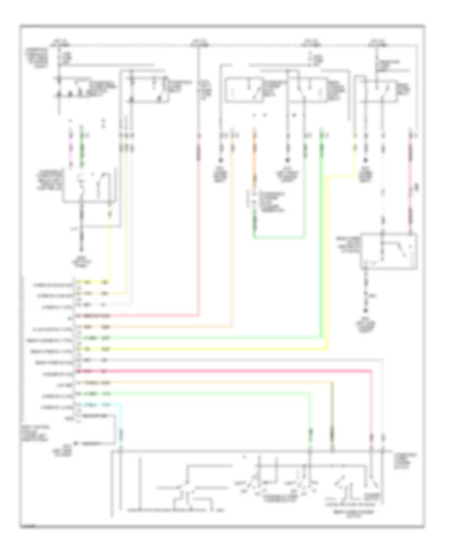 Wiper Washer Wiring Diagram for Chevrolet Equinox LTZ 2014