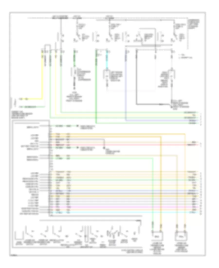 Automatic AC Wiring Diagram (1 of 2) for Chevrolet Malibu LTZ 2011