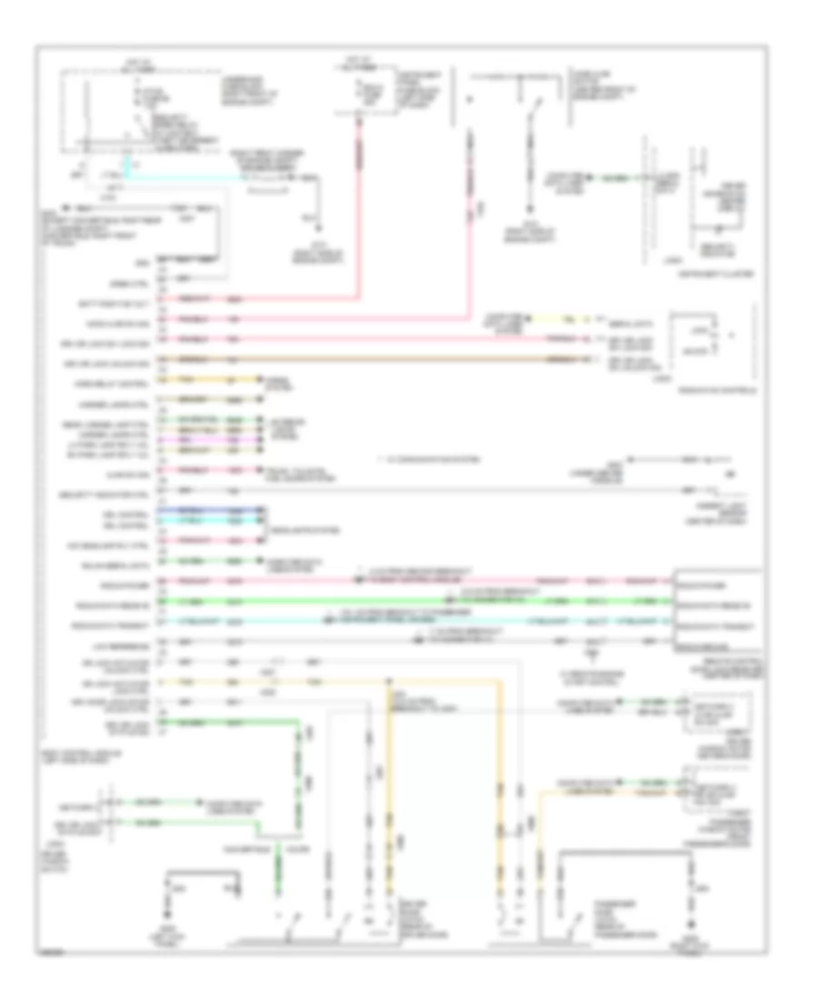 Forced Entry Wiring Diagram for Chevrolet Camaro LS 2011