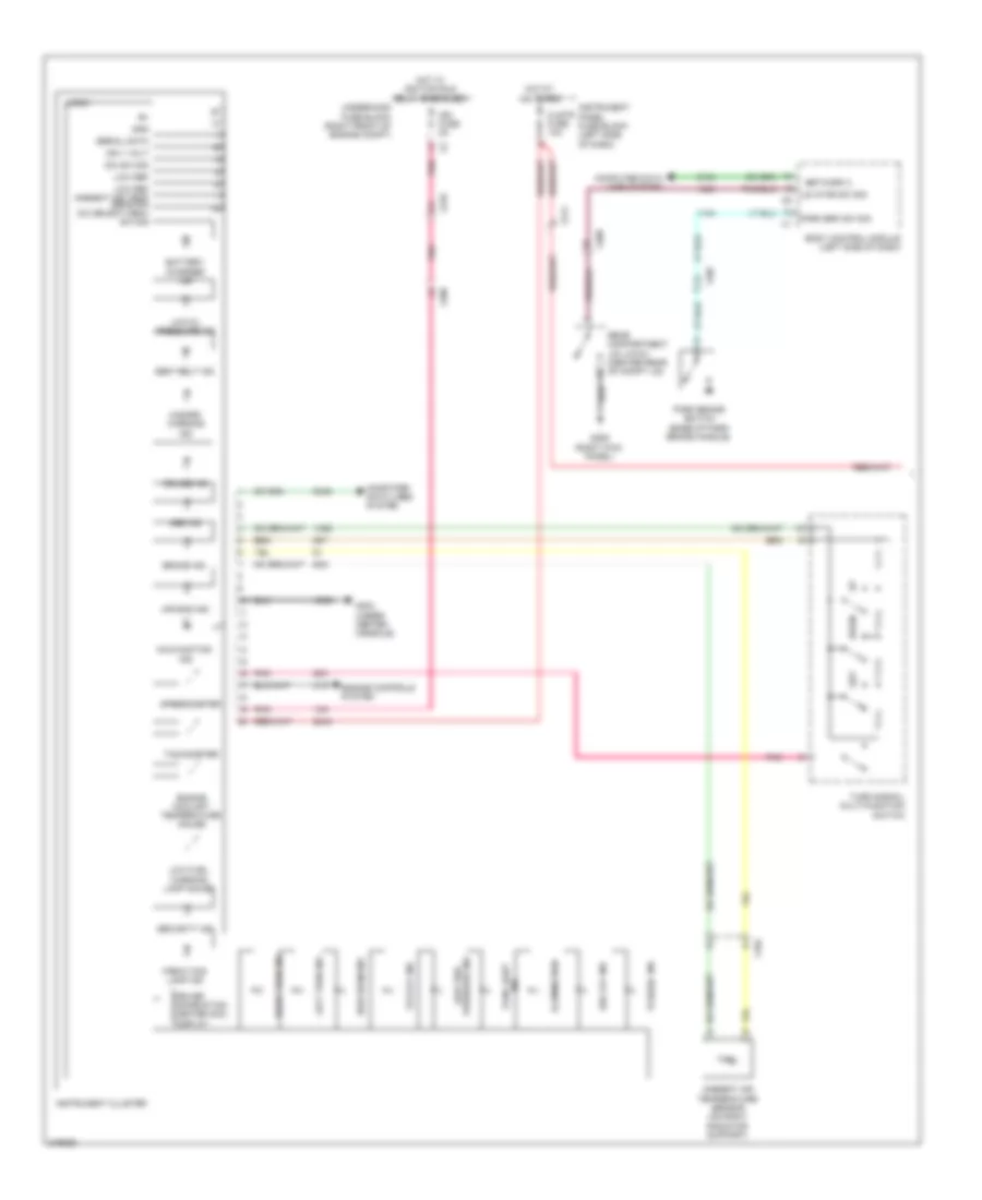 Instrument Cluster Wiring Diagram 1 of 2 for Chevrolet Camaro LS 2011