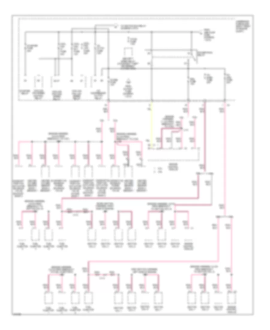 Power Distribution Wiring Diagram 2 of 5 for Chevrolet Camaro LS 2011