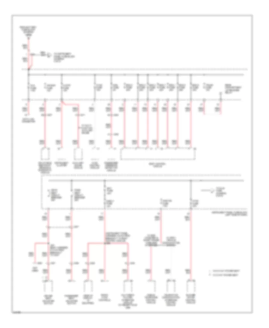 Power Distribution Wiring Diagram 3 of 5 for Chevrolet Camaro LS 2011
