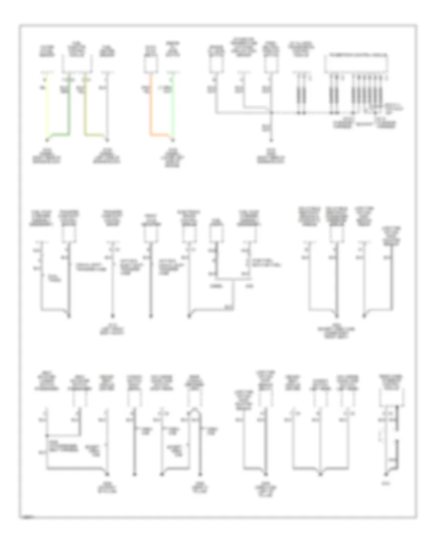 Ground Distribution Wiring Diagram (2 of 4) for Chevrolet Cab  Chassis Silverado 3500 2004