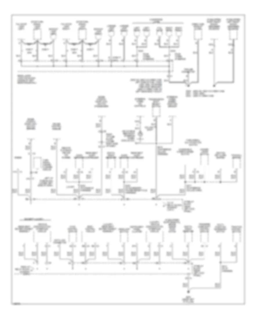 Ground Distribution Wiring Diagram 3 of 4 for Chevrolet Cab  Chassis Silverado 2004 3500