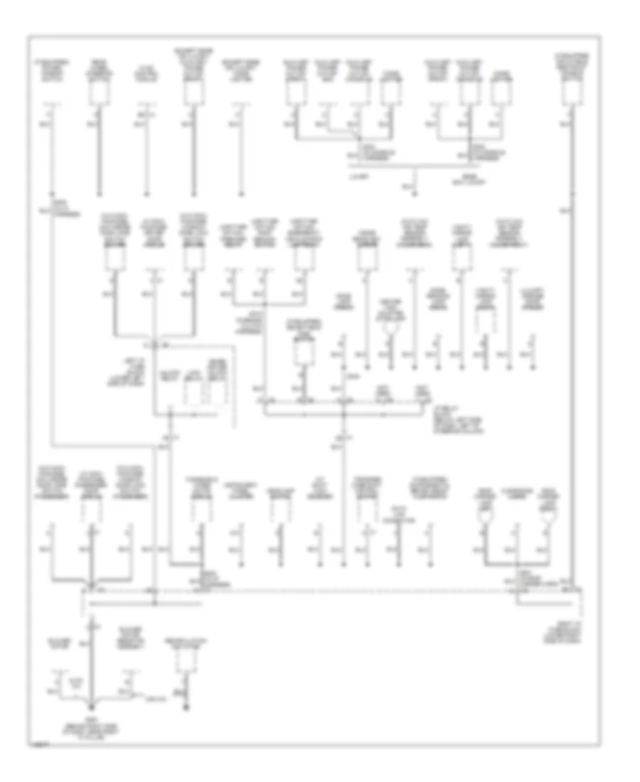 Ground Distribution Wiring Diagram 4 of 4 for Chevrolet Cab  Chassis Silverado 2004 3500