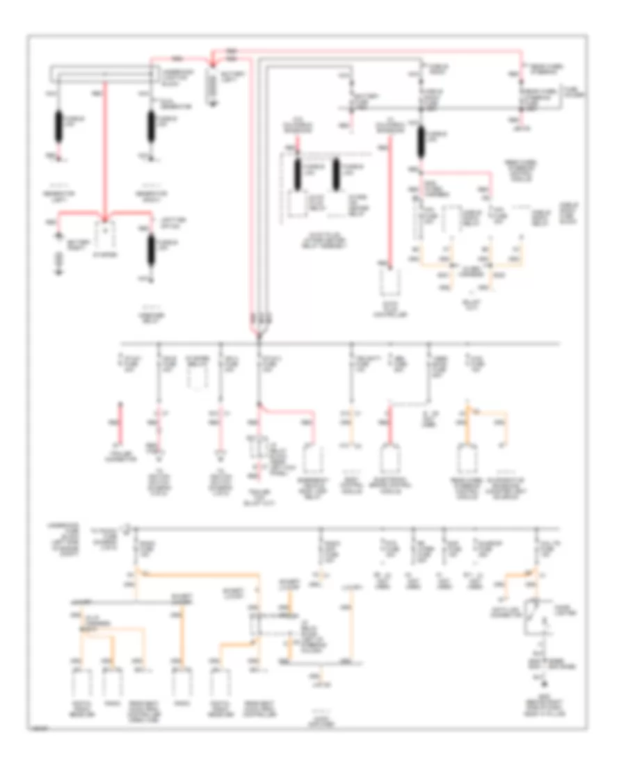 6.6L VIN 1, Power Distribution Wiring Diagram (1 of 5) for Chevrolet Cab  Chassis Silverado 3500 2004