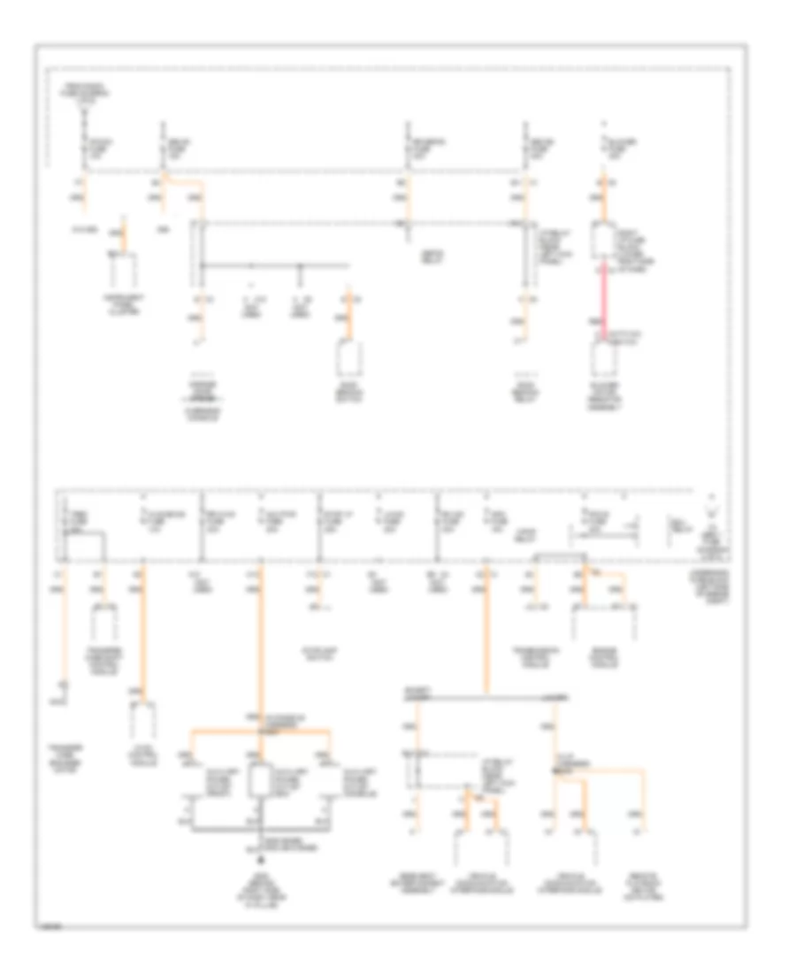 6.6L VIN 1, Power Distribution Wiring Diagram (2 of 5) for Chevrolet Cab  Chassis Silverado 3500 2004