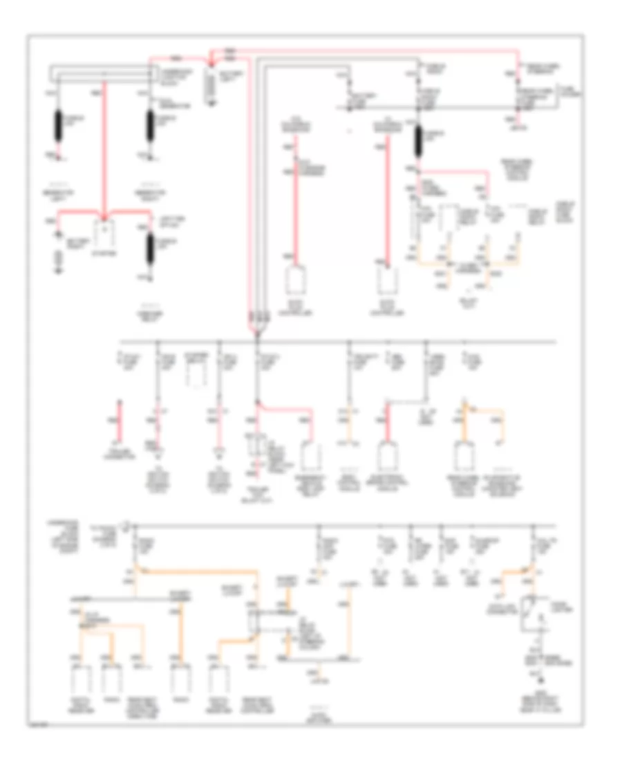 6.6L VIN 2, Power Distribution Wiring Diagram (1 of 5) for Chevrolet Cab  Chassis Silverado 3500 2004