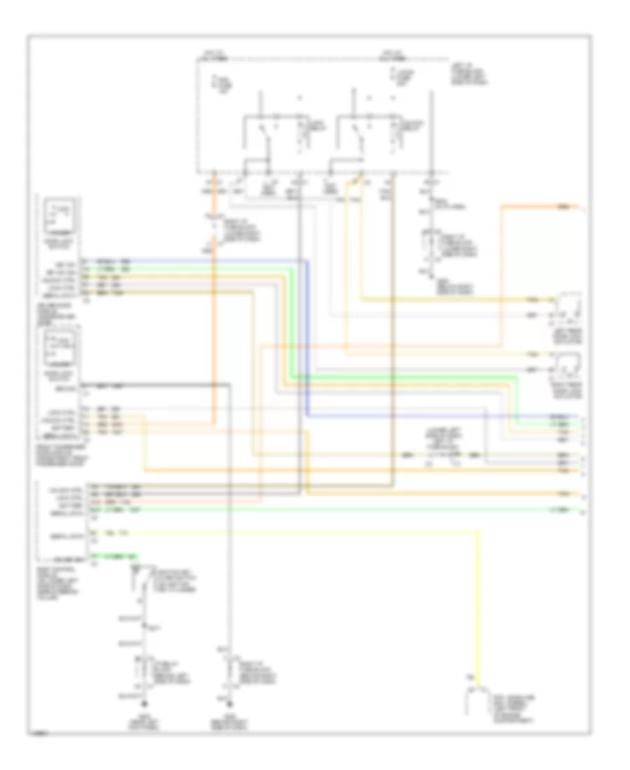 Power Door Locks Wiring Diagram, Up Level (1 of 2) for Chevrolet Cab  Chassis Silverado 3500 2004