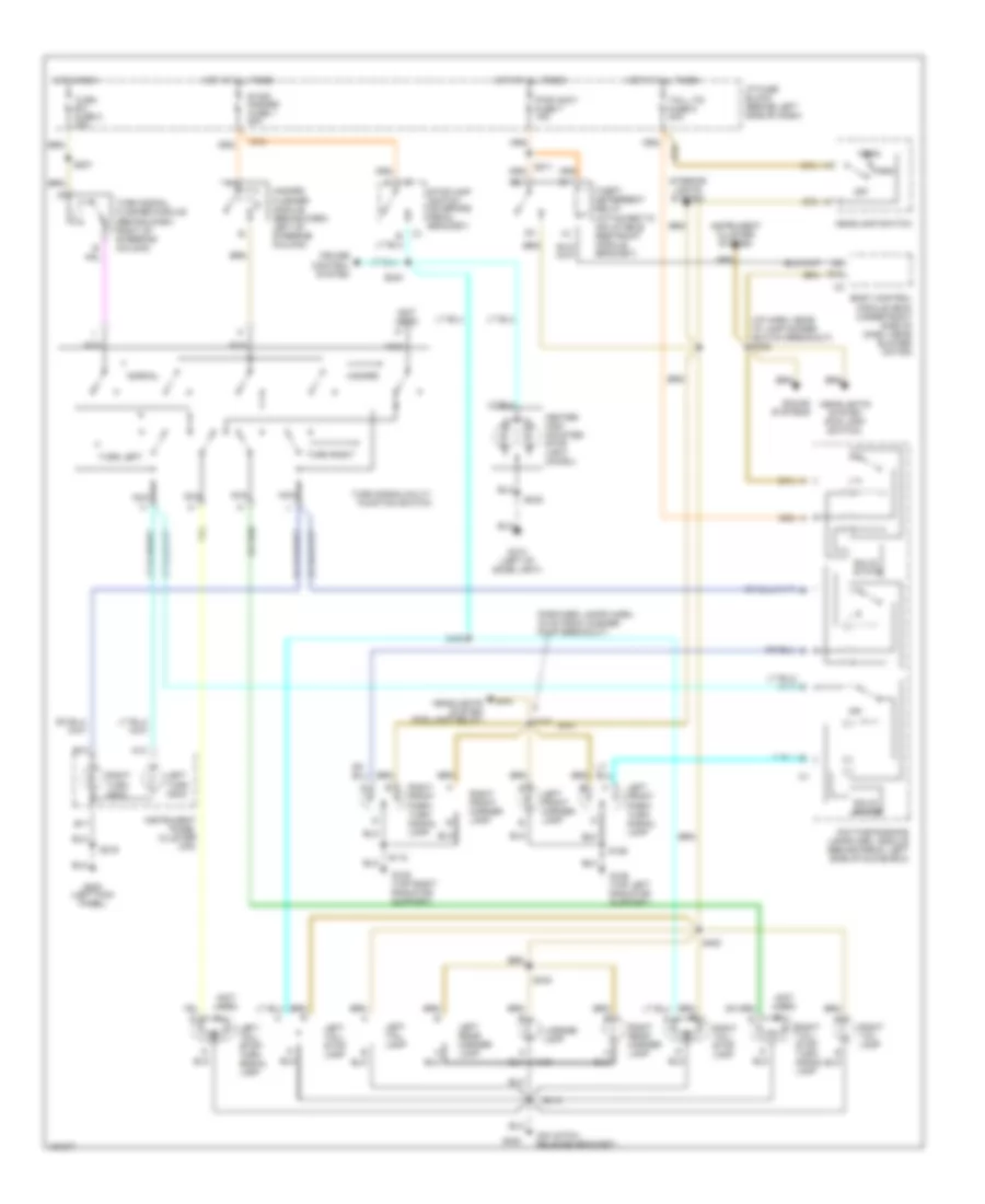 Exterior Lamps Wiring Diagram for Chevrolet Camaro SS 2002