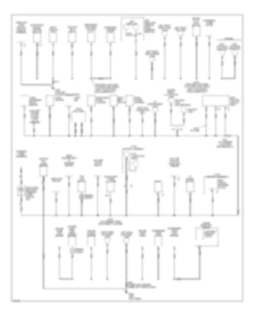 Ground Distribution Wiring Diagram 2 of 3 for Chevrolet Camaro SS 2002
