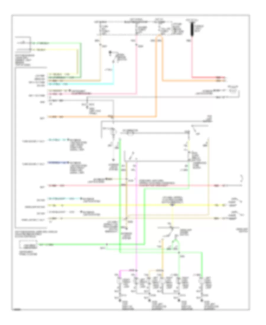 Headlight Wiring Diagram for Chevrolet Camaro SS 2002