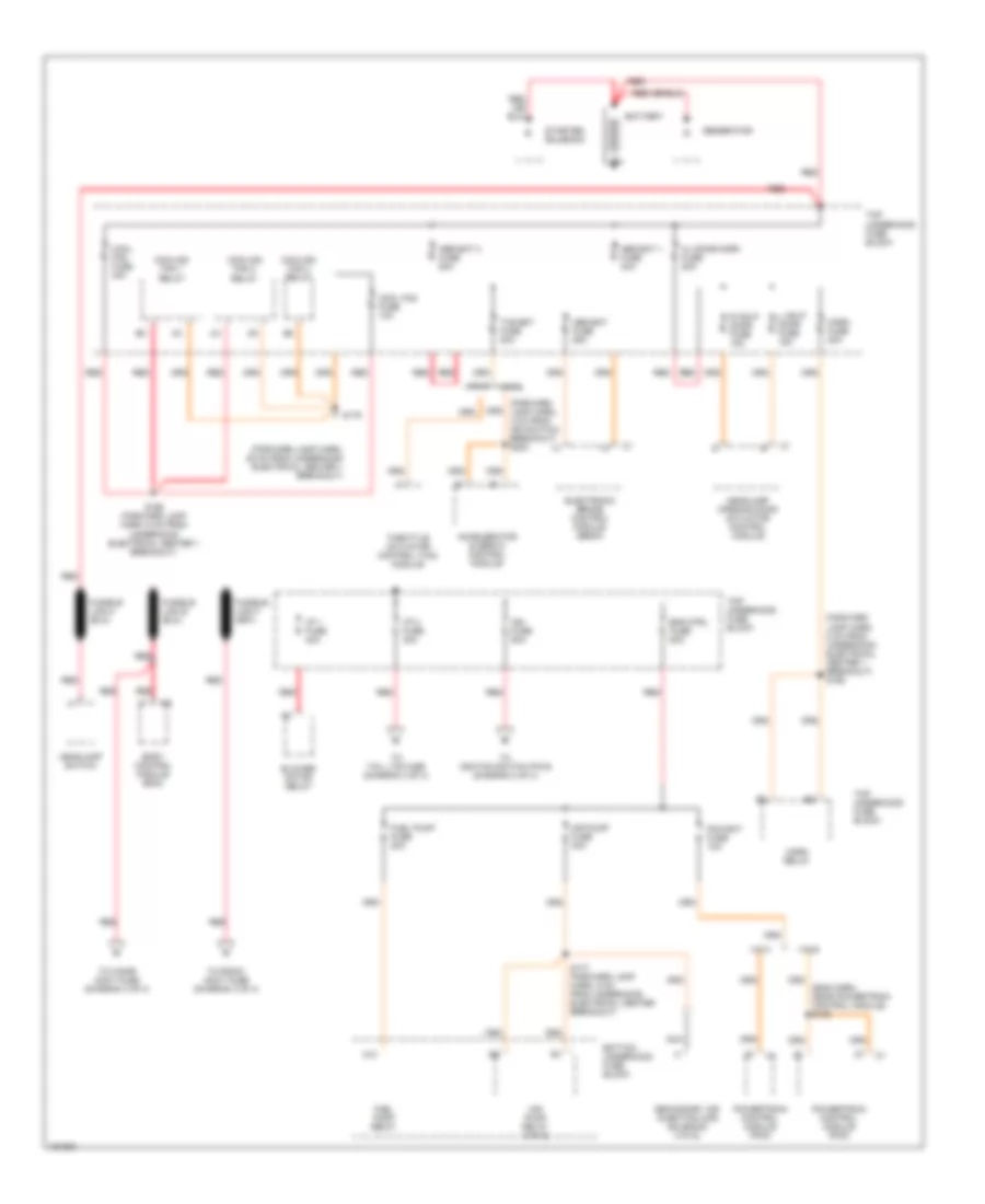 Power Distribution Wiring Diagram 1 of 4 for Chevrolet Camaro SS 2002