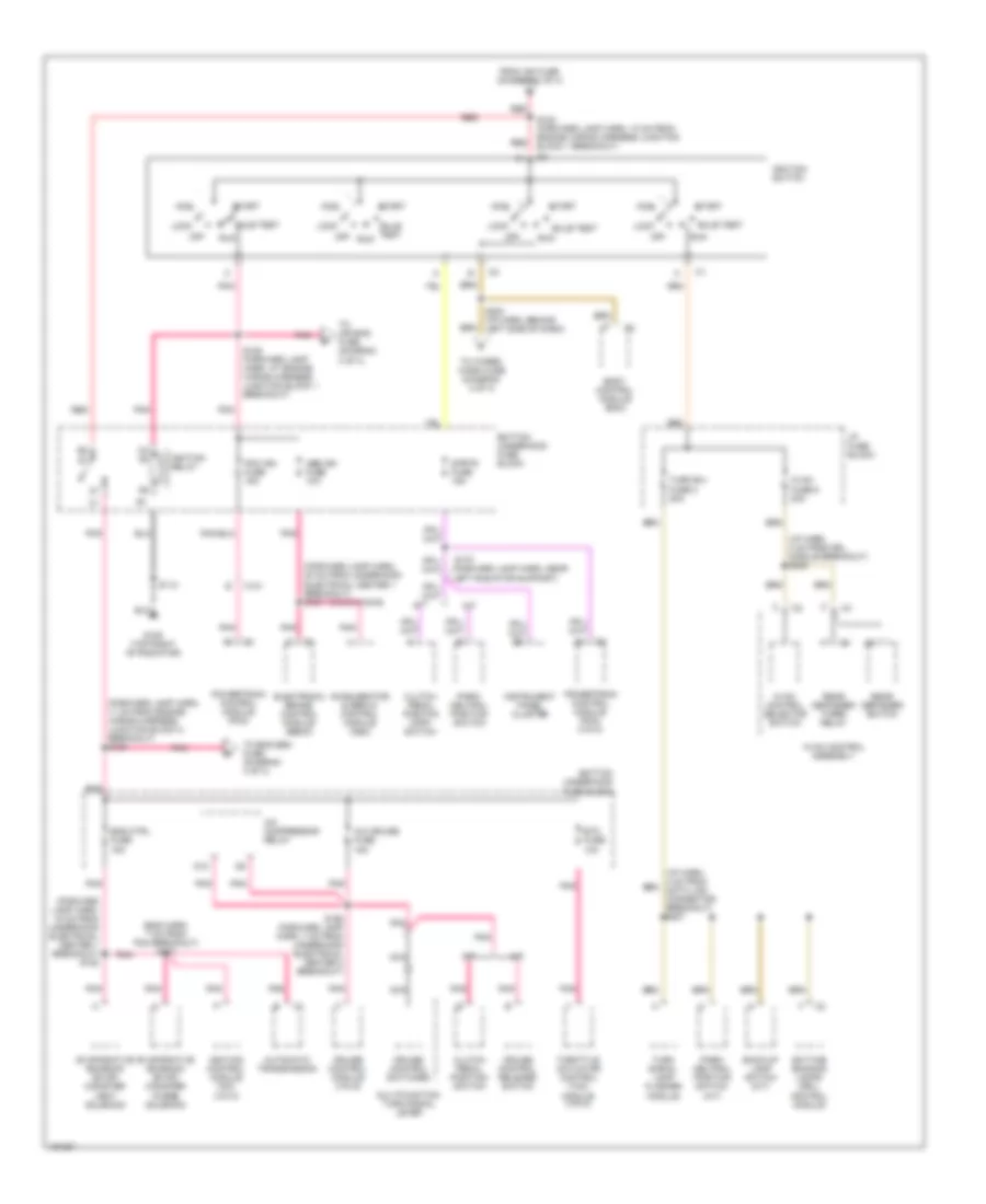 Power Distribution Wiring Diagram 2 of 4 for Chevrolet Camaro SS 2002