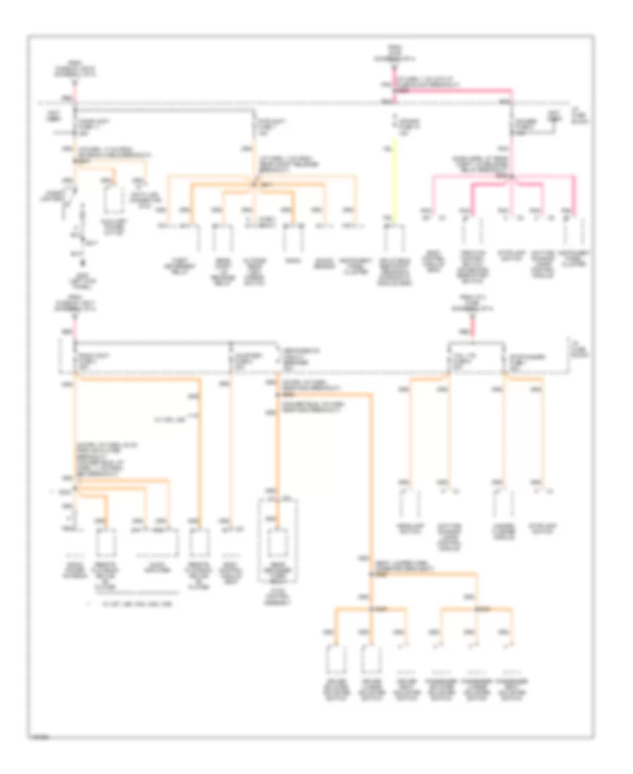 Power Distribution Wiring Diagram 3 of 4 for Chevrolet Camaro SS 2002