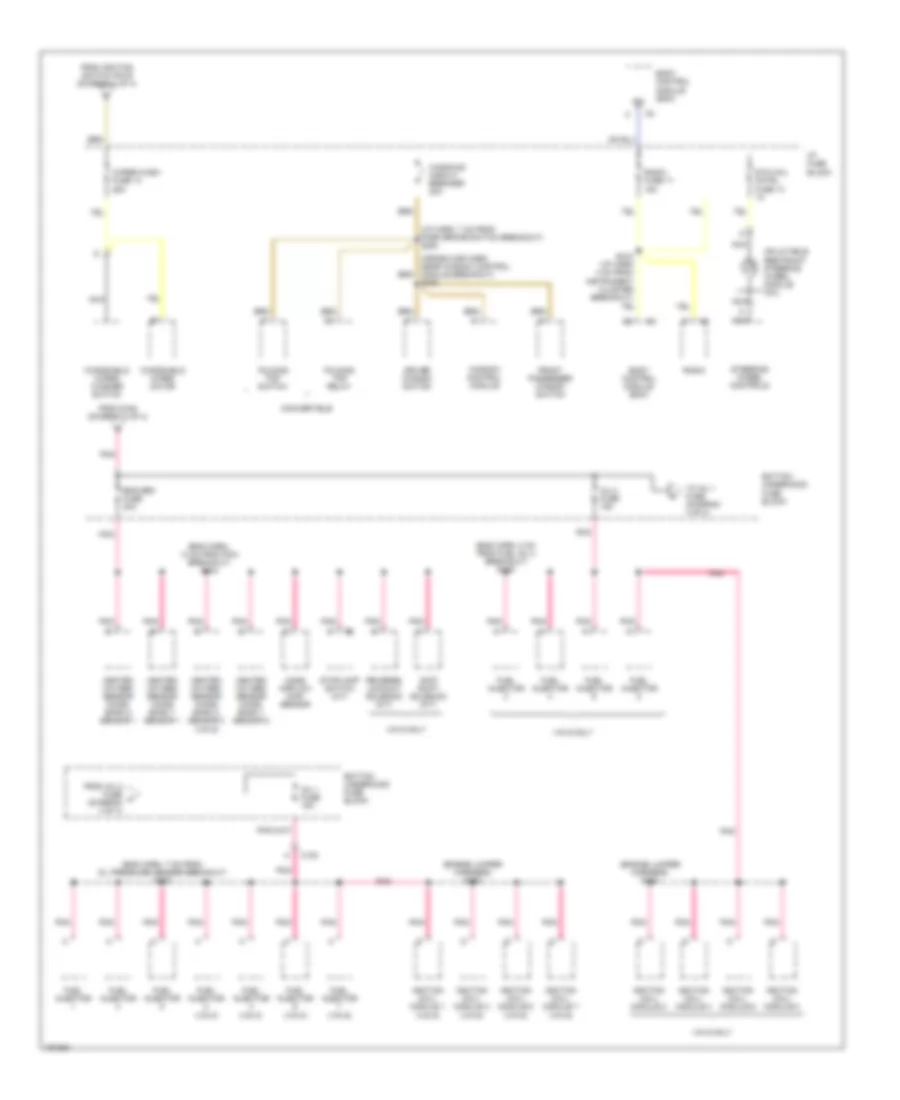 Power Distribution Wiring Diagram 4 of 4 for Chevrolet Camaro SS 2002