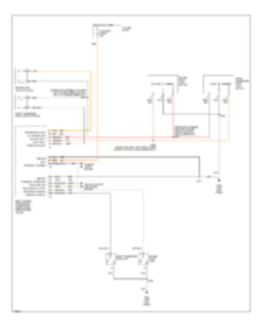 Power Door Lock Wiring Diagram for Chevrolet Camaro SS 2002