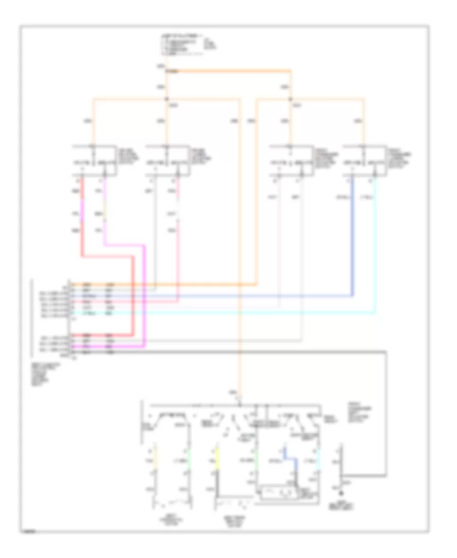 6 Way  Lumbar Power Seat Wiring Diagram for Chevrolet Camaro SS 2002