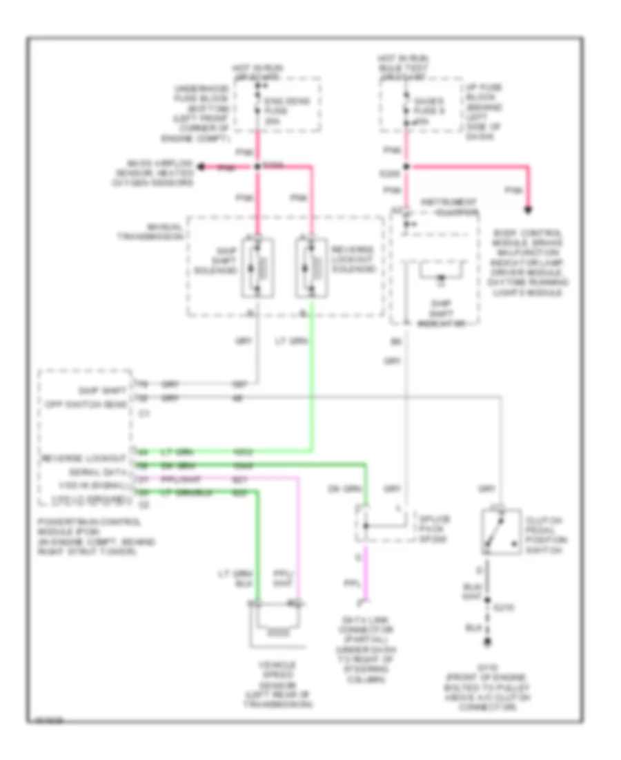 5 7L VIN G M T Wiring Diagram for Chevrolet Camaro SS 2002