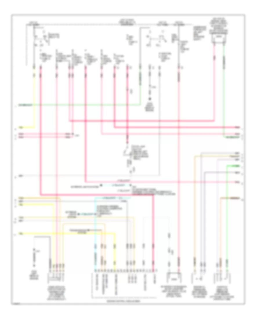4.3L VIN X, Engine Performance Wiring Diagram (2 of 3) for Chevrolet Express 1500 2014