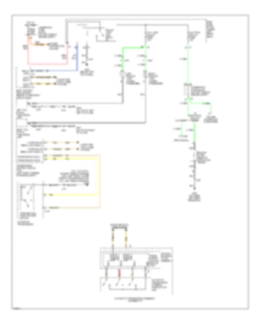 Backup Lamps Wiring Diagram for Chevrolet Express 2014 1500