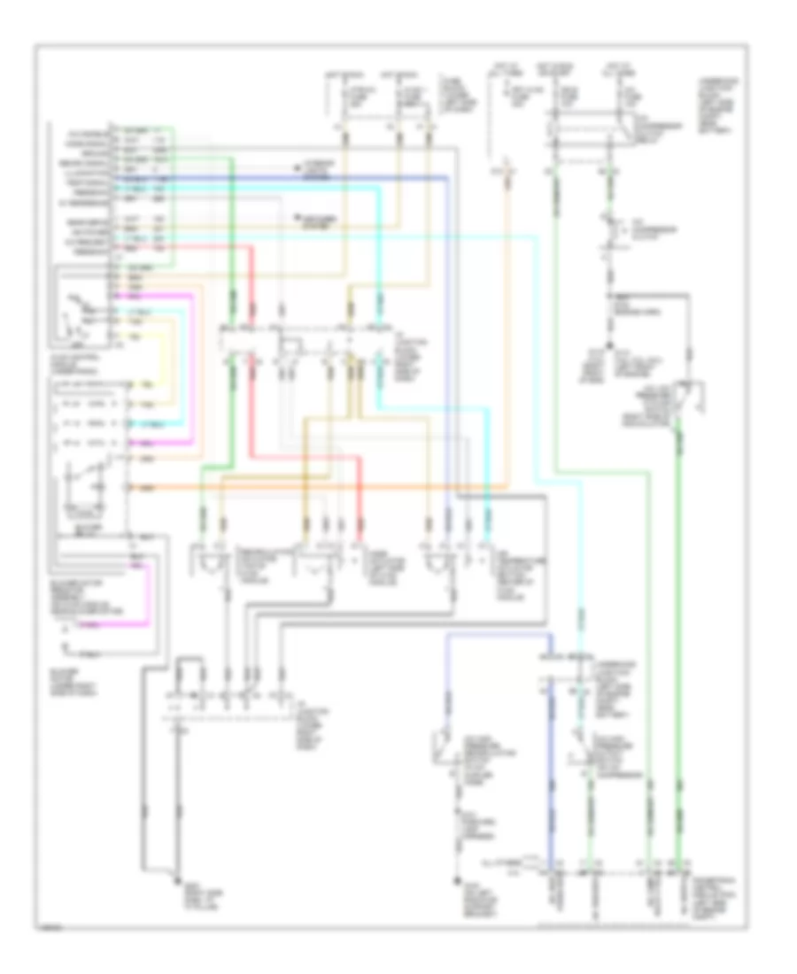 Manual AC Wiring Diagram, Up Level for Chevrolet Silverado 1500 2000