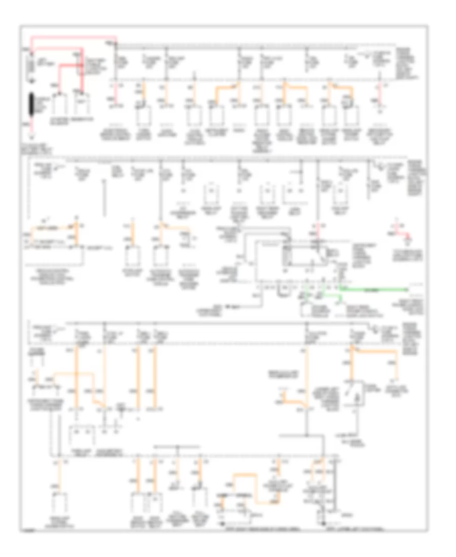 Power Distribution Wiring Diagram 1 of 4 for Chevrolet Silverado 2000 1500