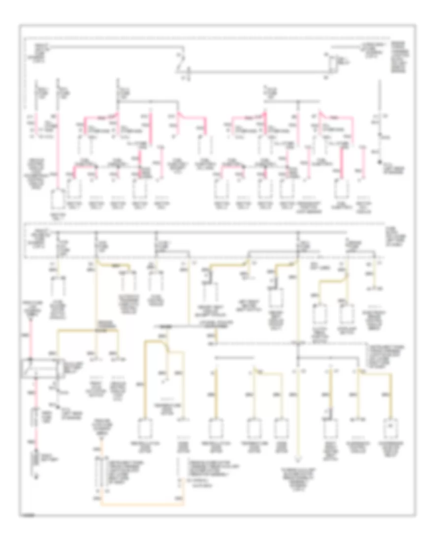 Power Distribution Wiring Diagram 3 of 4 for Chevrolet Silverado 2000 1500
