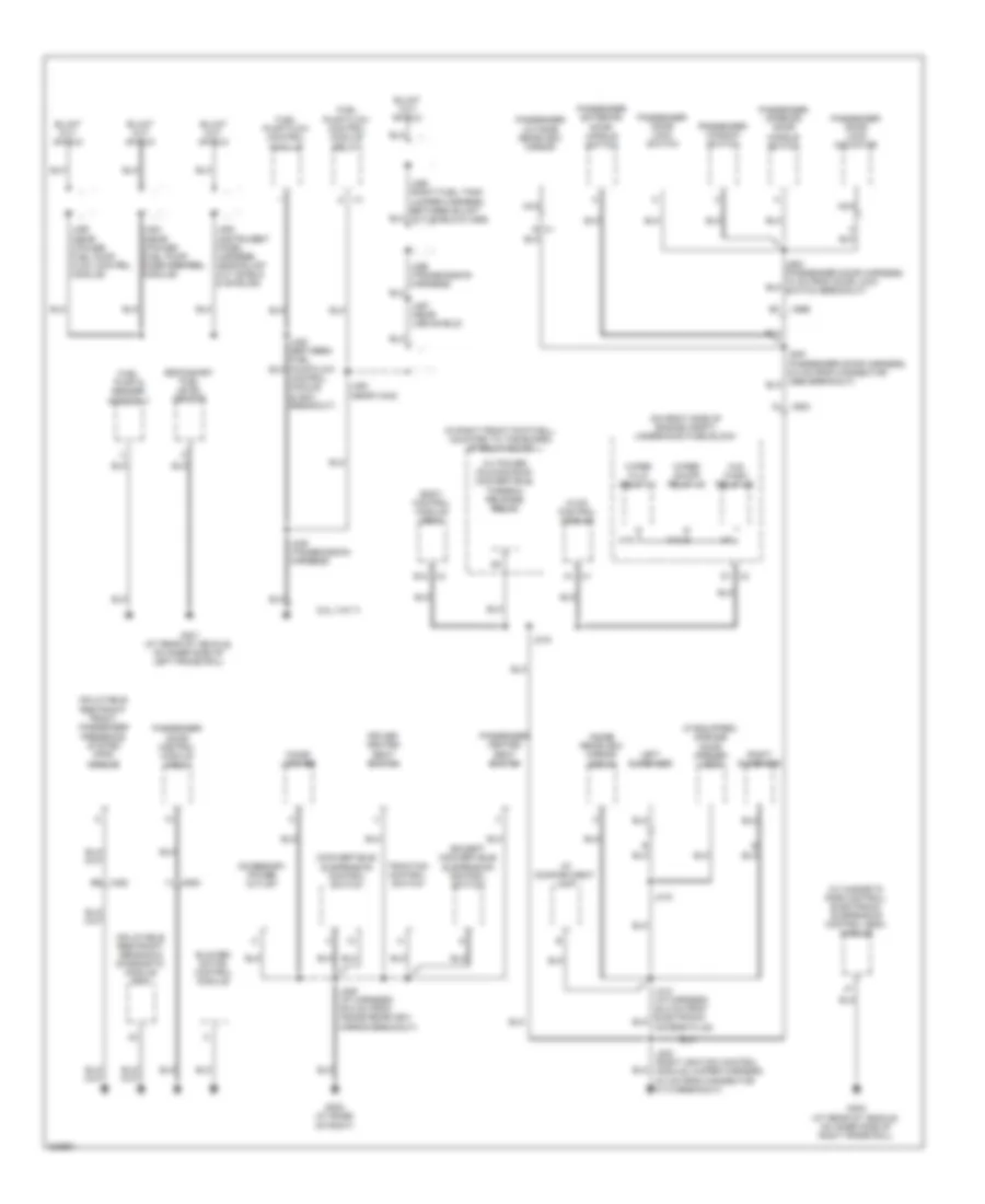 Ground Distribution Wiring Diagram 3 of 4 for Chevrolet Corvette Grand Sport 2012