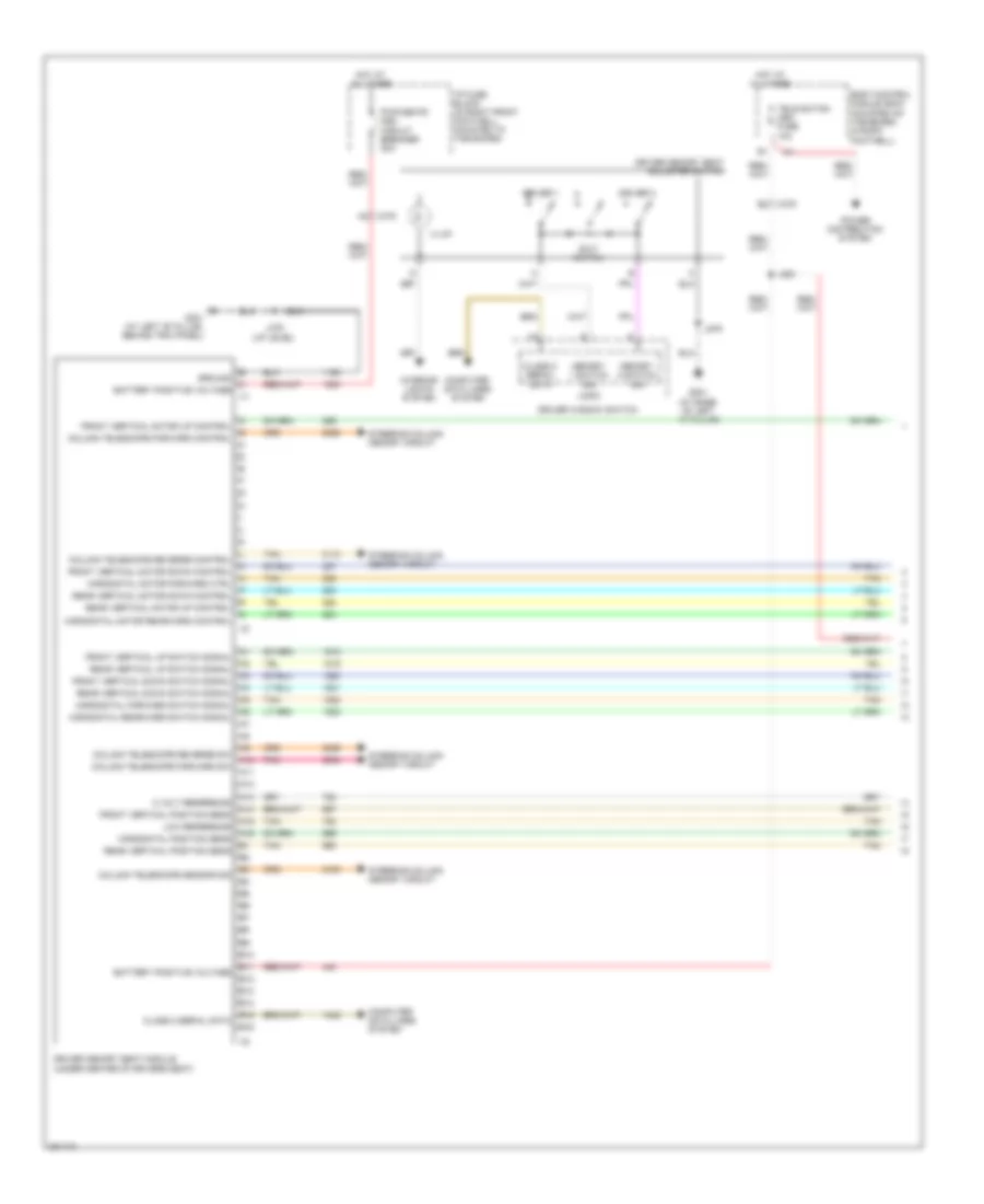 Driver s Memory Seat Wiring Diagram 1 of 2 for Chevrolet Corvette Grand Sport 2012