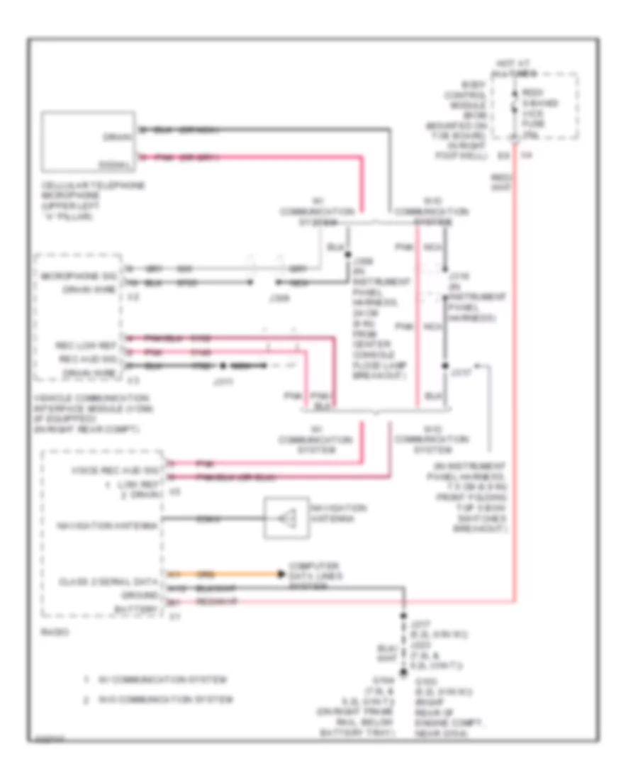 Navigation Wiring Diagram for Chevrolet Corvette Grand Sport 2012