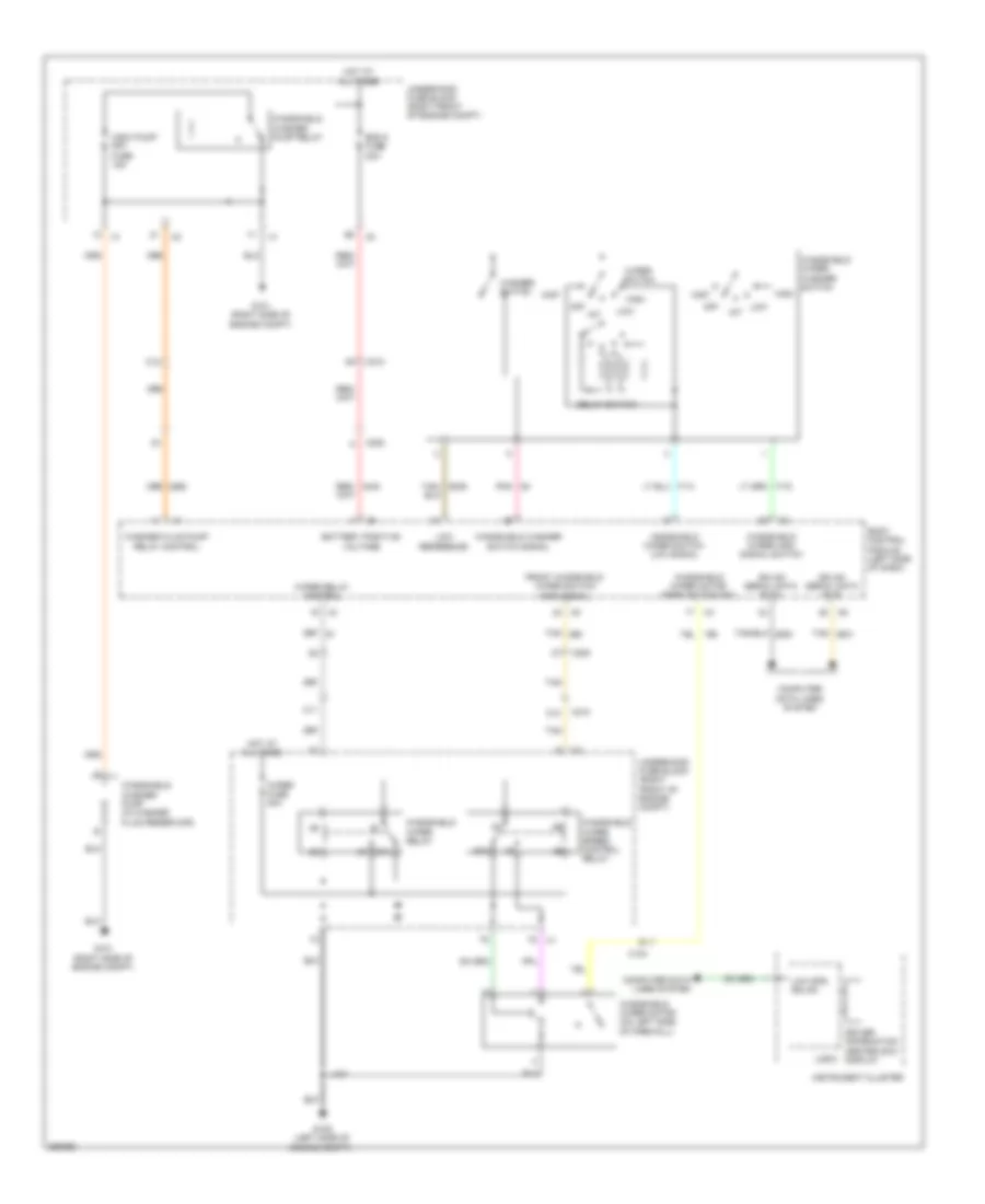 Электросхема стеклоочистителя, дворников и омывателя для Chevrolet Camaro LT 2011