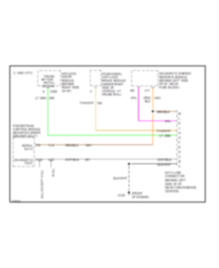 Data Link Connector Wiring Diagram for Chevrolet Cutaway G30 1995