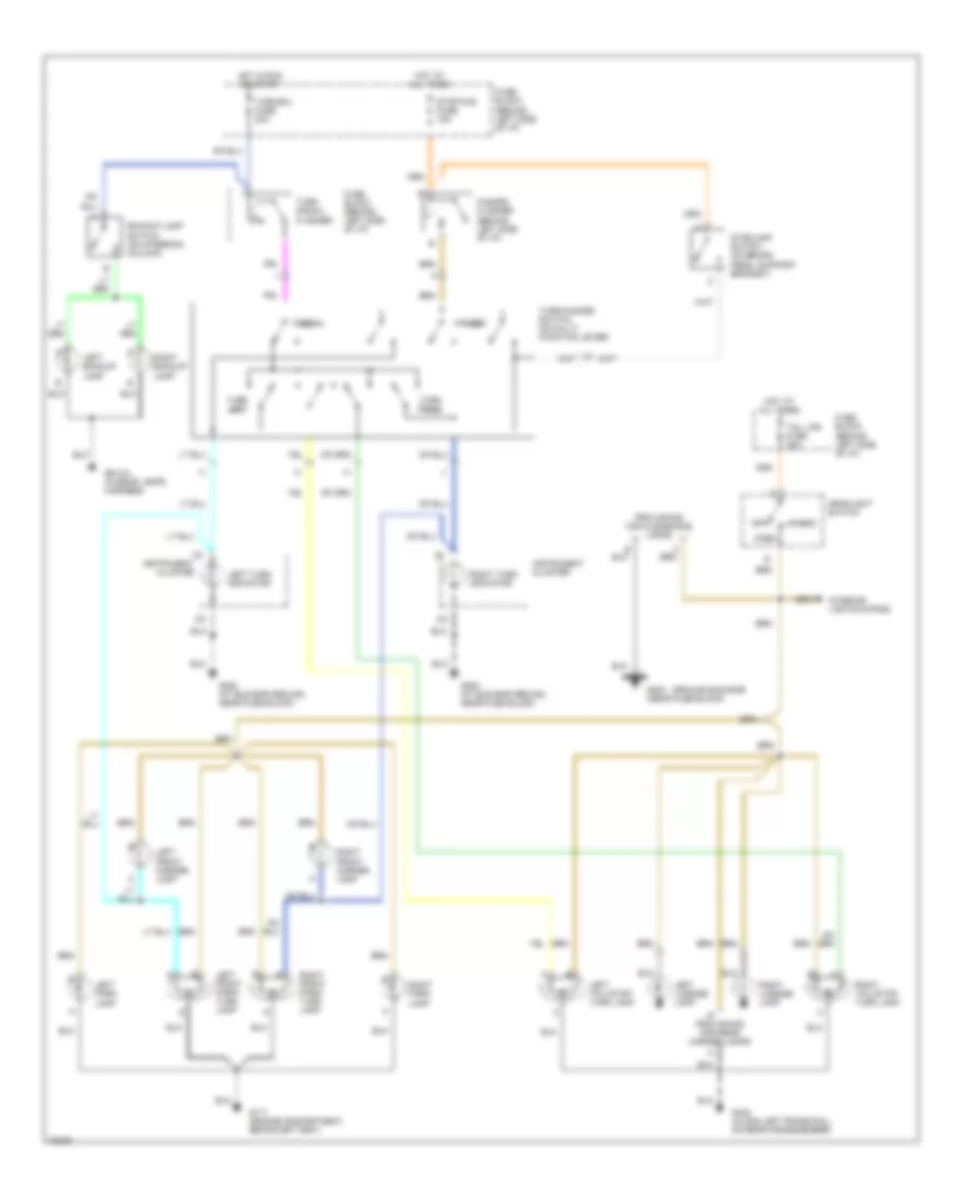 Exterior Light Wiring Diagram, Cutaway Chassis for Chevrolet Cutaway G30 1995