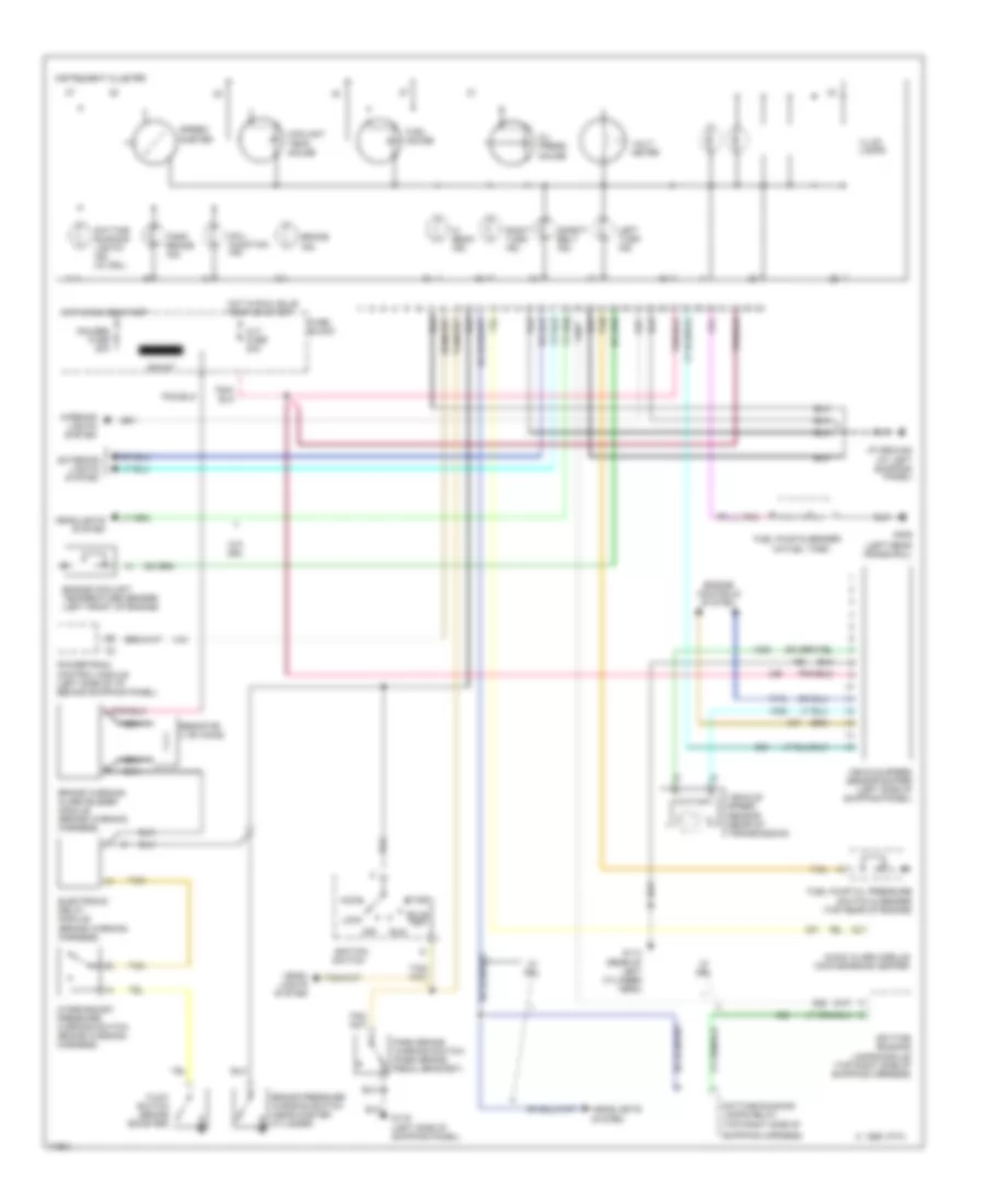 Instrument Cluster Wiring Diagram Motorhome Chassis for Chevrolet Cutaway G30 1995