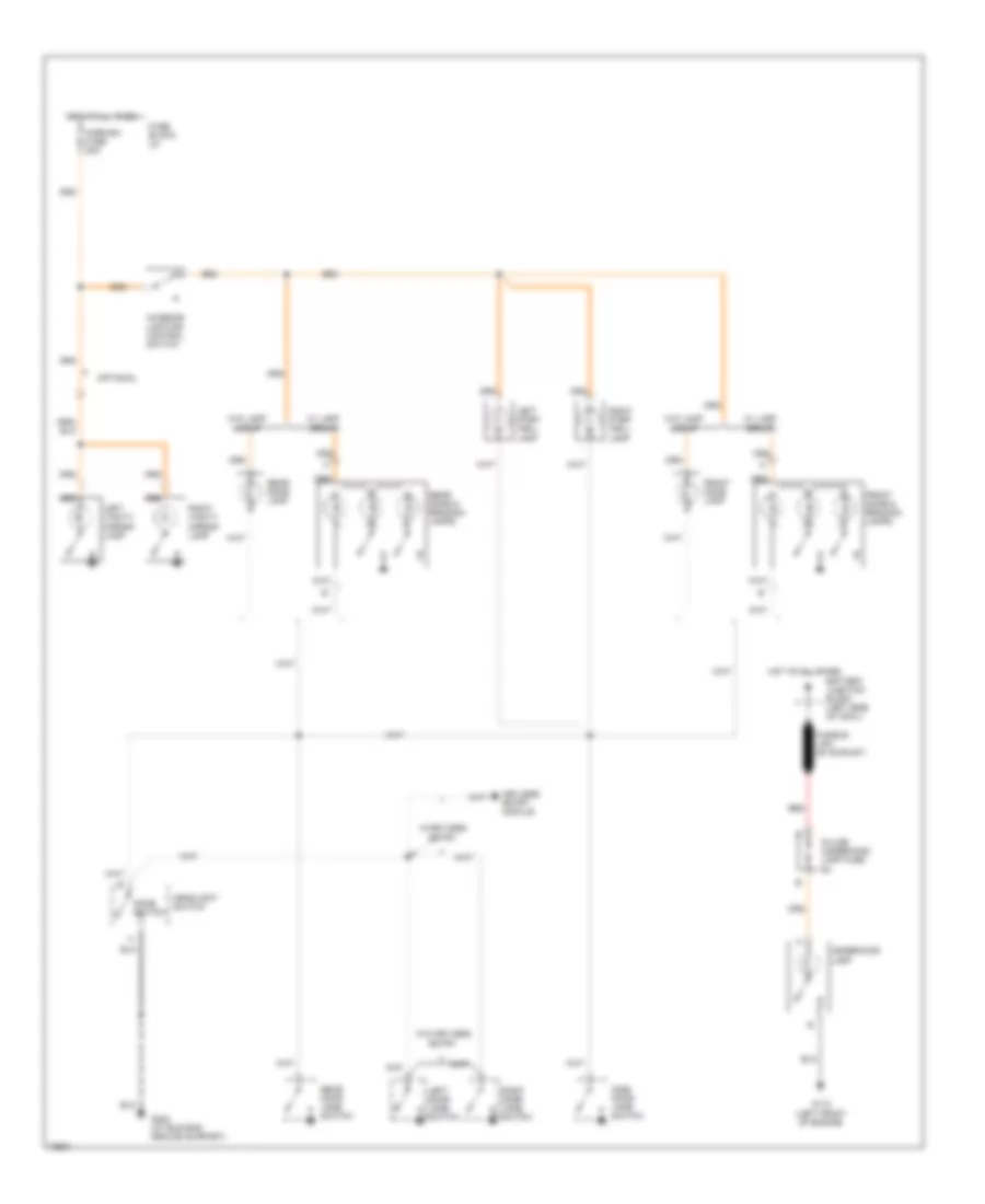 Courtesy Lamps Wiring Diagram with Auxiliary Lighting for Chevrolet Cutaway G30 1995