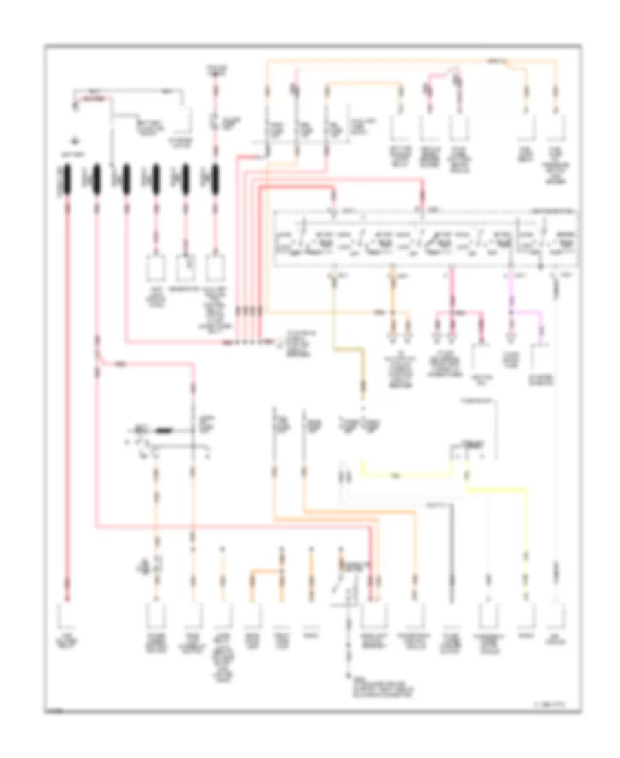 Power Distribution Wiring Diagram, Gasoline (1 of 4) for Chevrolet Cutaway G30 1995