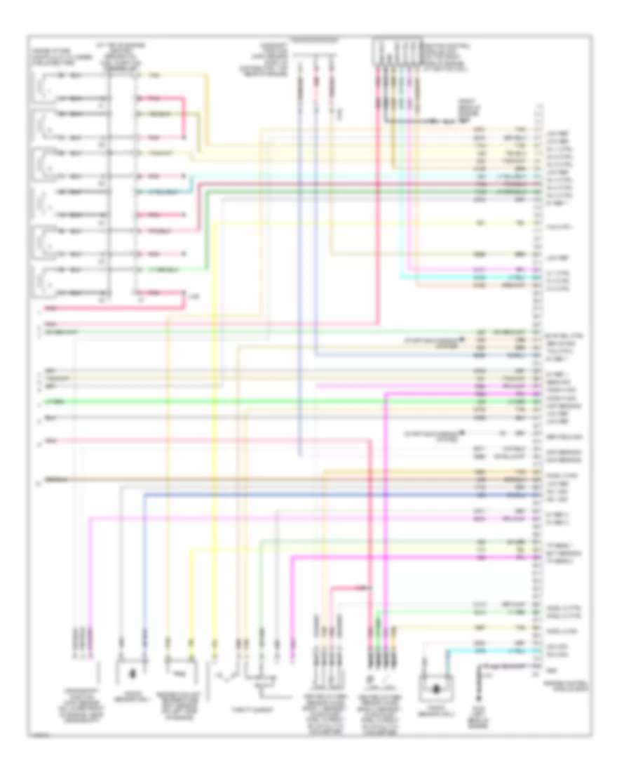 4.3L VIN X, Engine Performance Wiring Diagram (3 of 3) for Chevrolet Express 1500 LS 2014