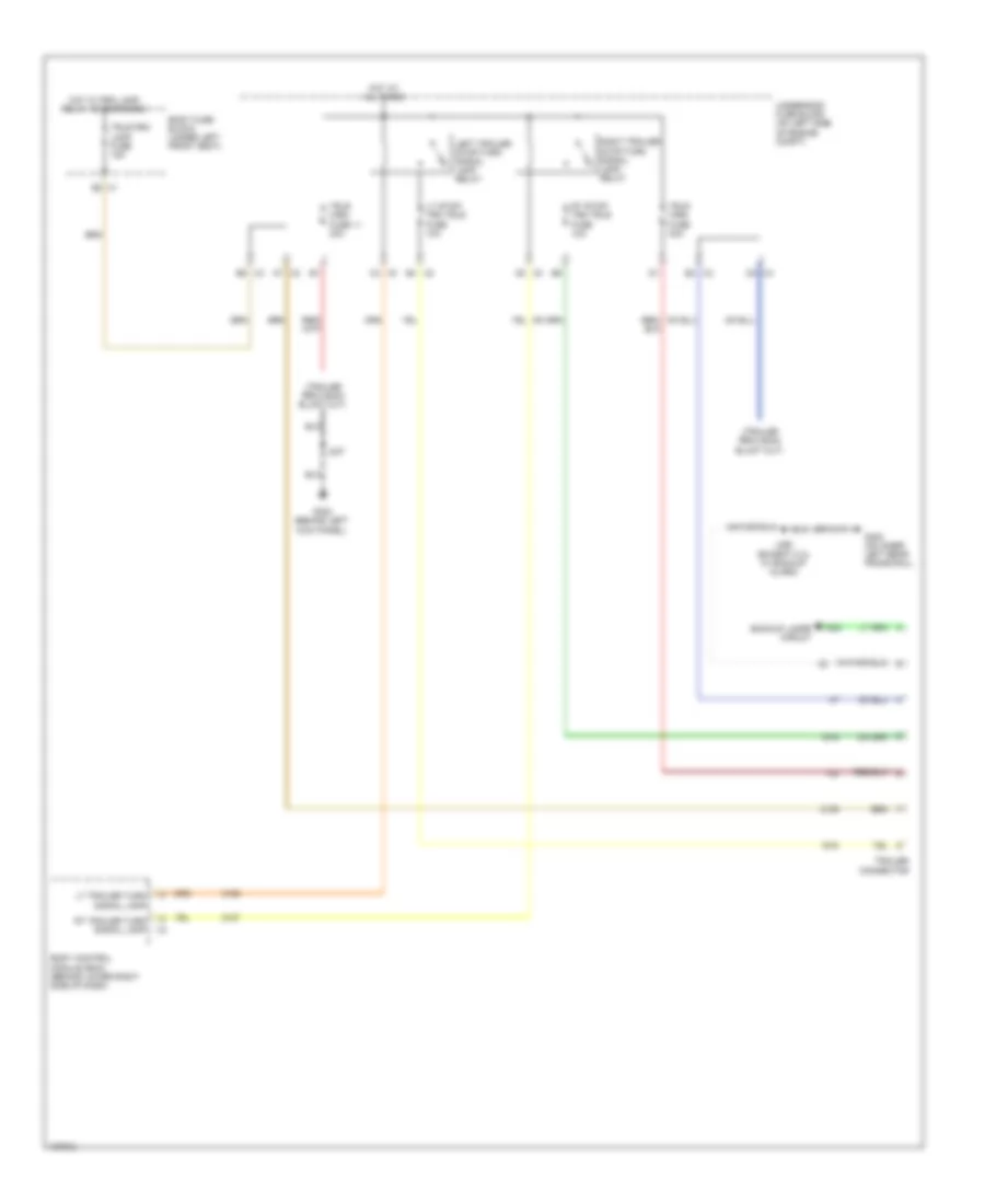 Trailer Tow Wiring Diagram for Chevrolet Express 1500 LS 2014