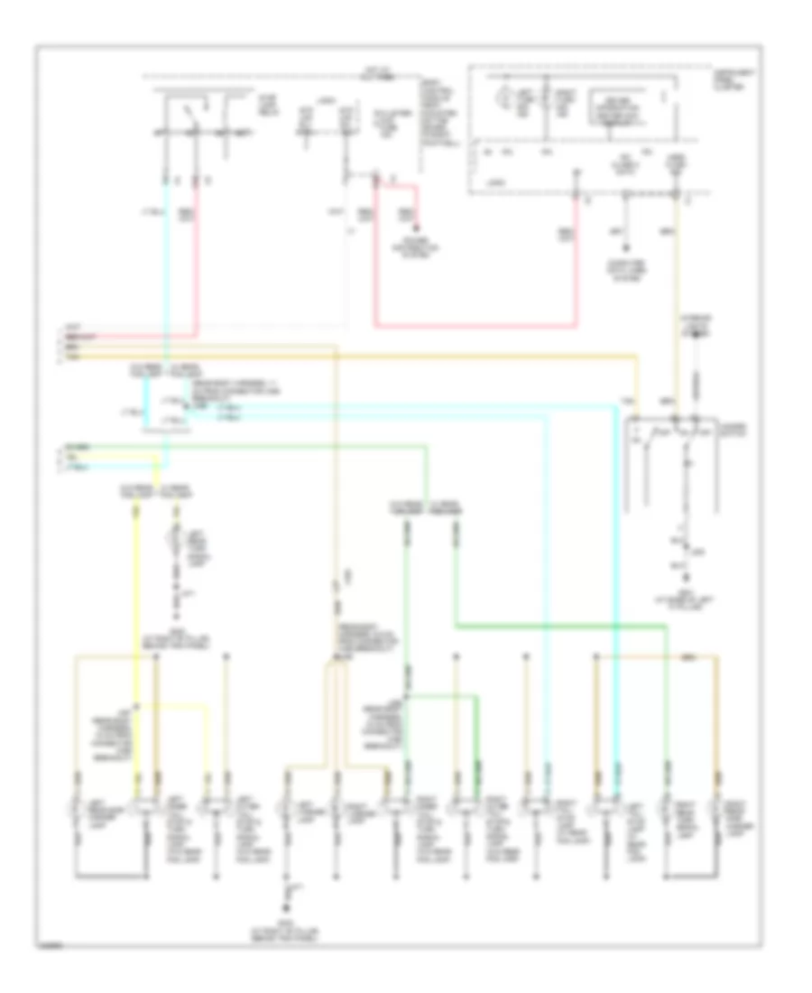 Exterior Lamps Wiring Diagram (2 of 2) for Chevrolet Corvette Z06 2012