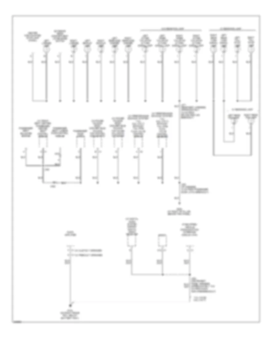 Ground Distribution Wiring Diagram 4 of 4 for Chevrolet Corvette Z06 2012